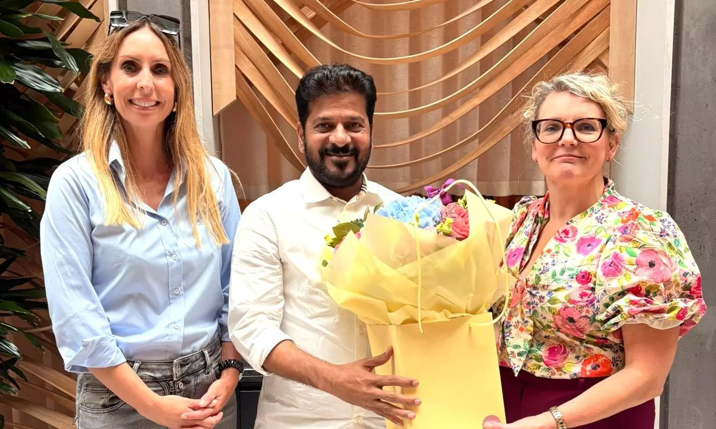 Liverpool Delegation Meets Revanth Reddy in London Liverpool Delegation Meets Revanth Reddy in London