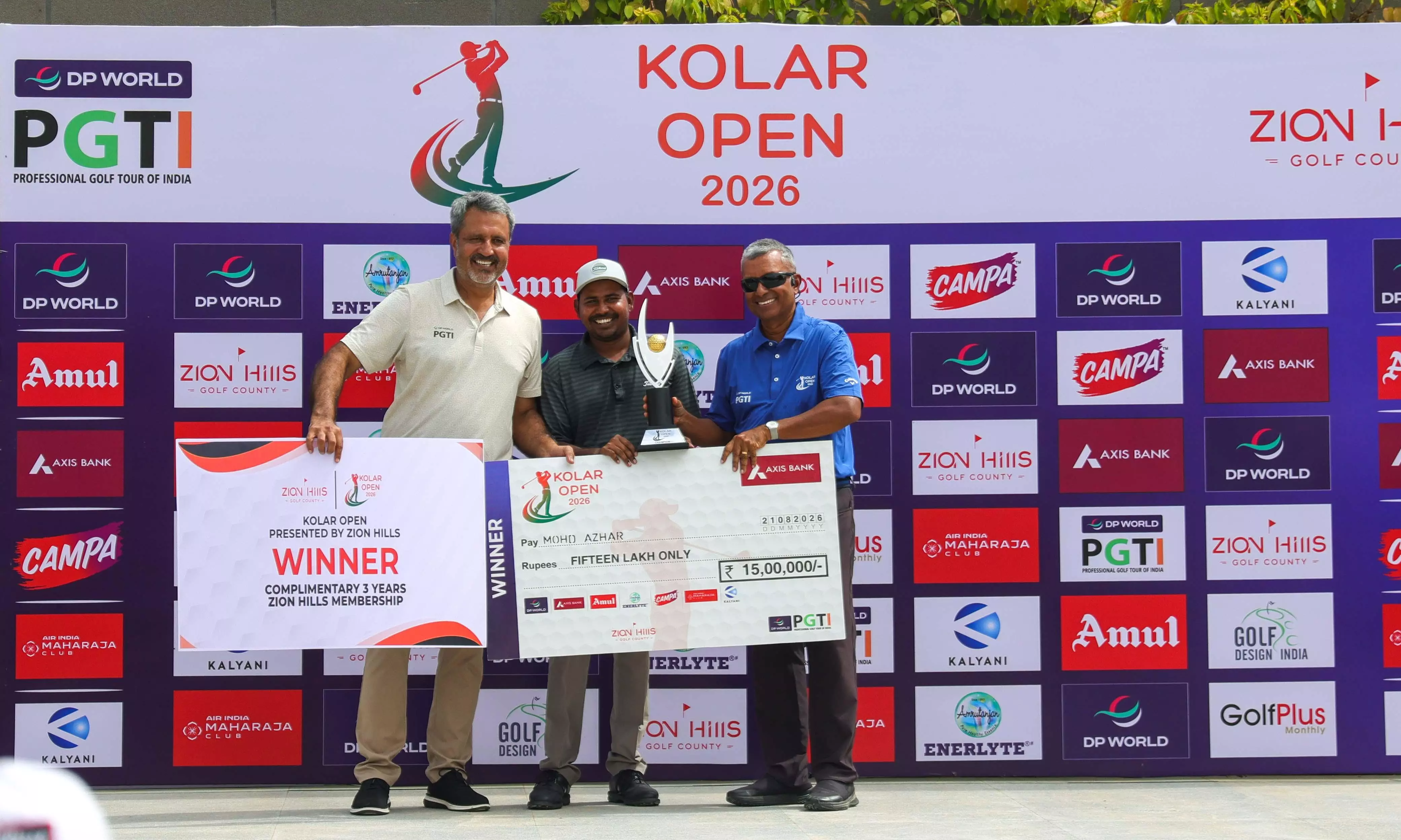 Hyderabad’s Azhar Clinches Kolar Open Golf Tournament Title Hyderabad’s Azhar Clinches Kolar Open Golf Tournament Title