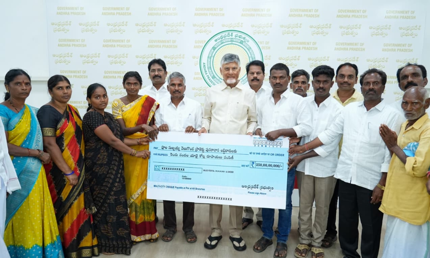 CM Says Water to Be Released From Veligonda Project’s First Phase on Aug. 31
