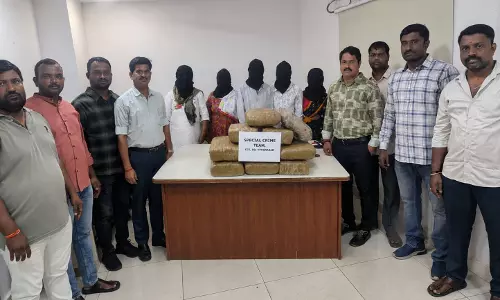 3 Senior Citizens among 5 Held in Ganja Case in Hyderabad 3 Senior Citizens among 5 Held in Ganja Case in Hyderabad