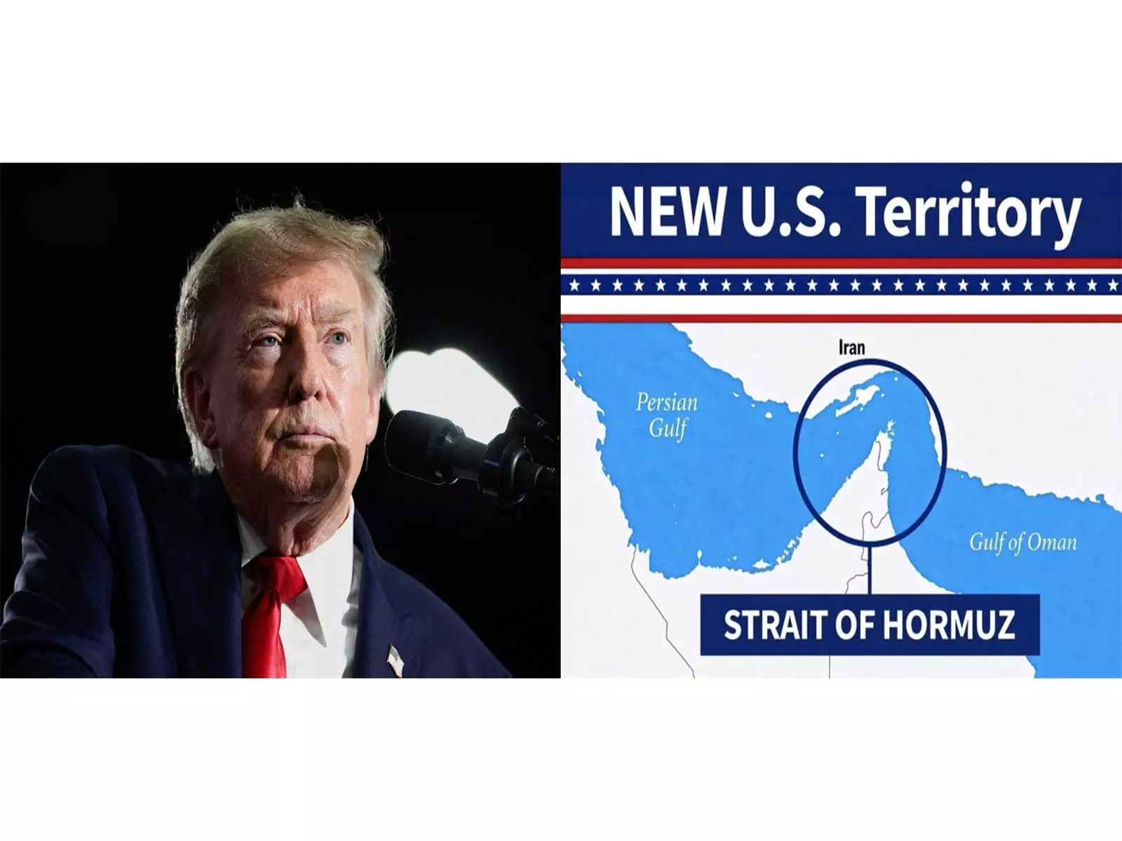 Trump Shares Map of Hormuz as New US Territory Trump Shares Map of Hormuz as New US Territory