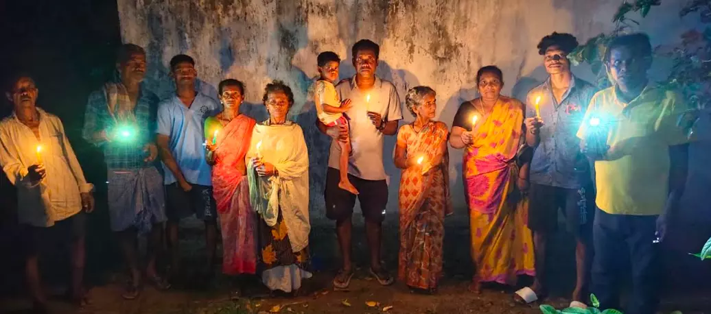 No Streetlights for Three Months Spark Candlelight Protest in Rolugunta of Anakapalli No Streetlights for Three Months Spark Candlelight Protest in Rolugunta of Anakapalli