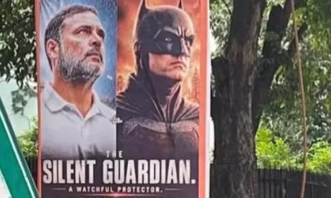 Rahul Turns ‘Real-Life Batman’ In Delhi Posters Rahul Turns ‘Real-Life Batman’ In Delhi Posters