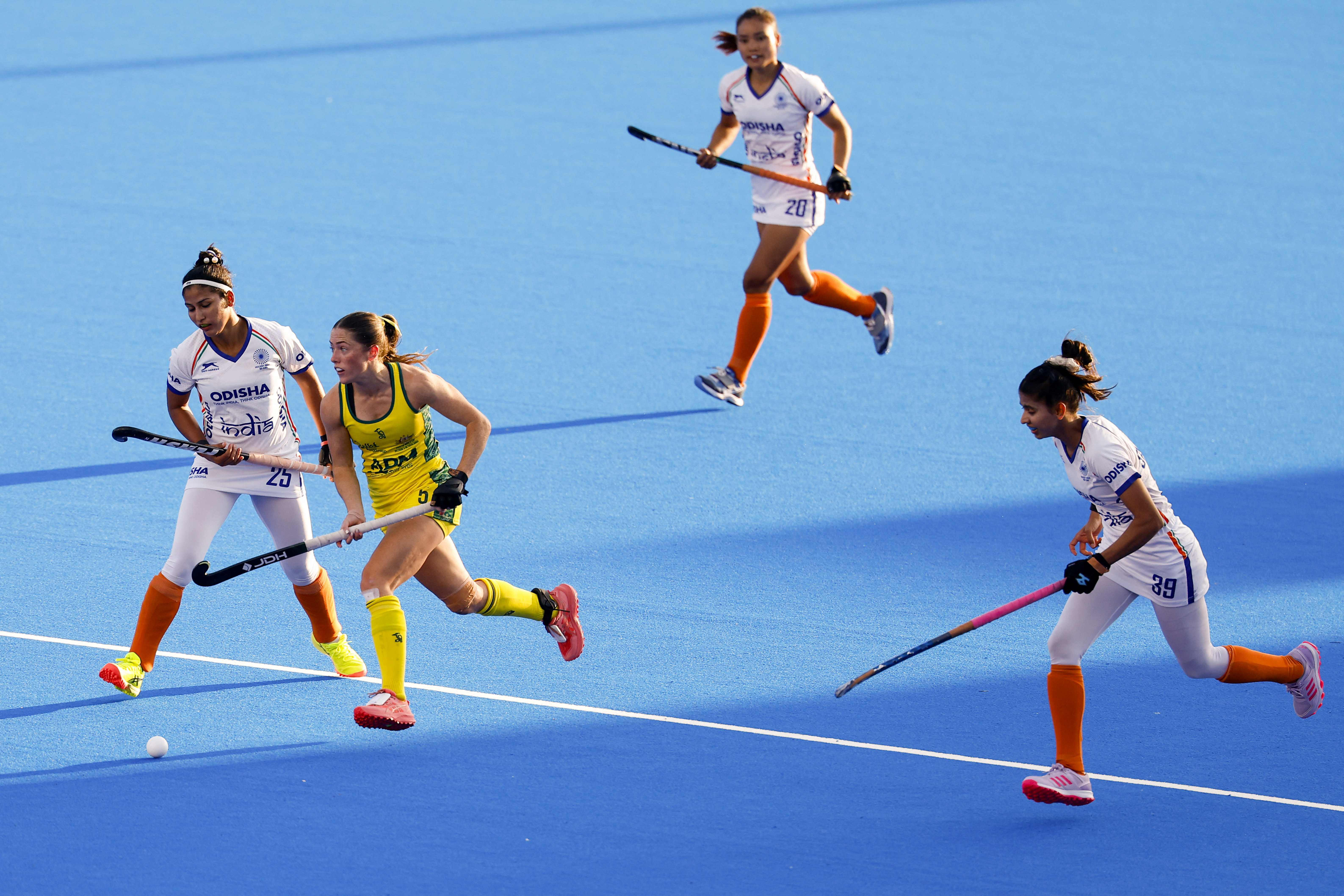 India had begun their campaign unbeaten, drawing against China and England before thrashing South Africa 6-1 to advance to the second round.
