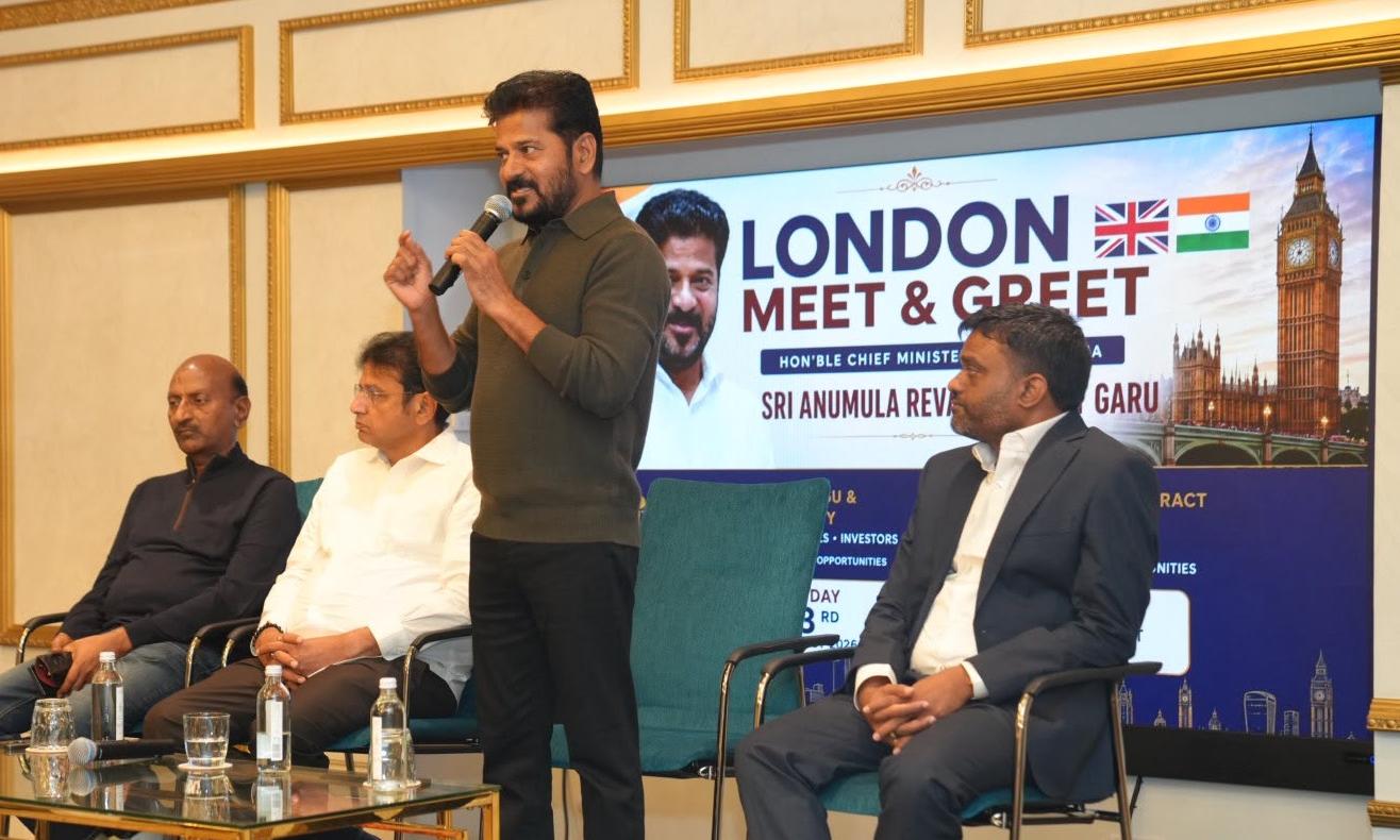 CM Revanth Reddy Returns to Hyderabad After London Visit