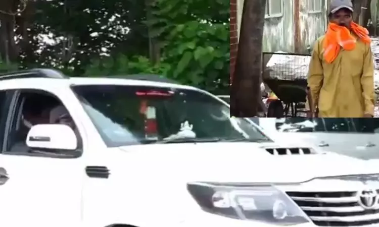 Karnataka: Sanitation Worker Arrives in Fortuner, Inspires Many With His Dedication Karnataka: Sanitation Worker Arrives in Fortuner, Inspires Many With His Dedication