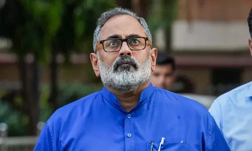 Kerala BJP Chief Rajeev Chandrasekhar Criticises Adani-Shivakumar Meet Kerala BJP Chief Rajeev Chandrasekhar Criticises Adani-Shivakumar Meet