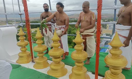 Ashtabandhana Mahasamprokshanam Begins At Devuni Kadapa Temple