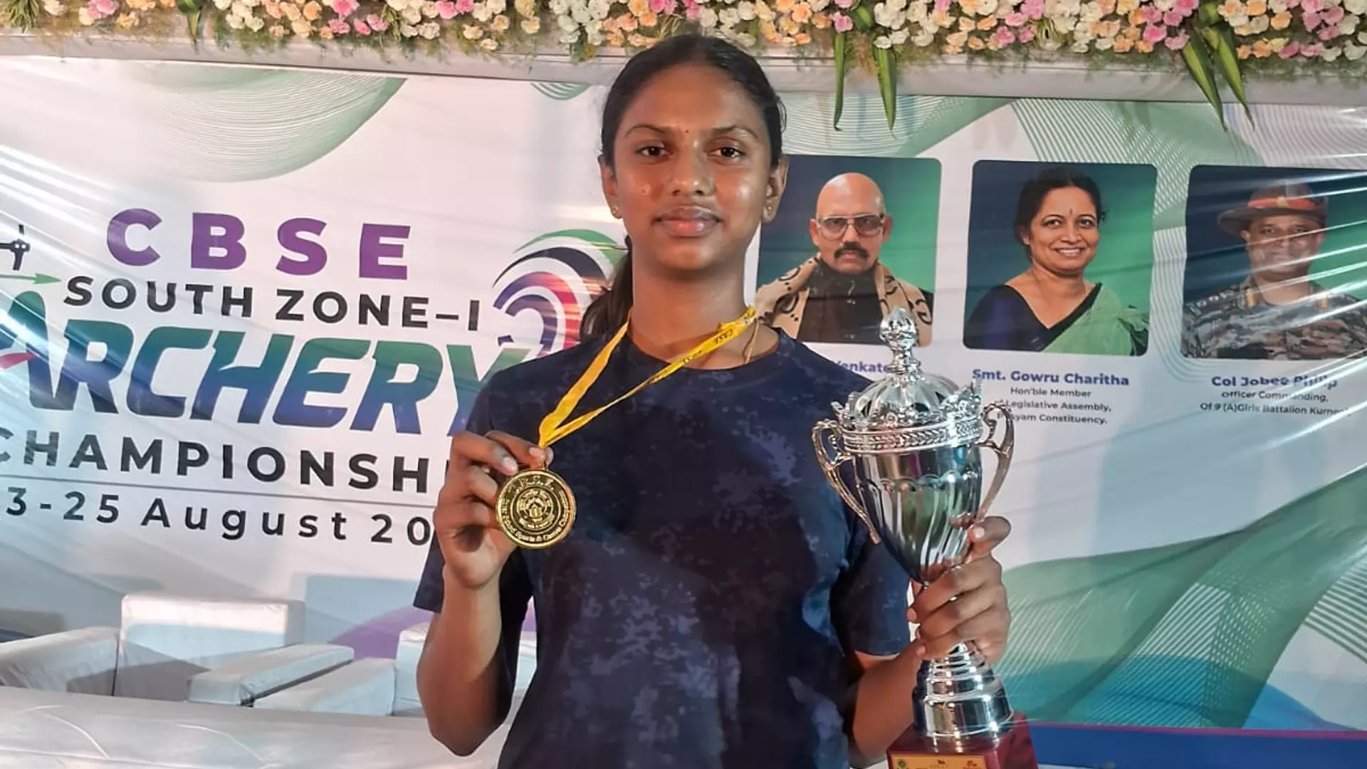 Joshitha Captures Gold in Archery Joshitha Captures Gold in Archery