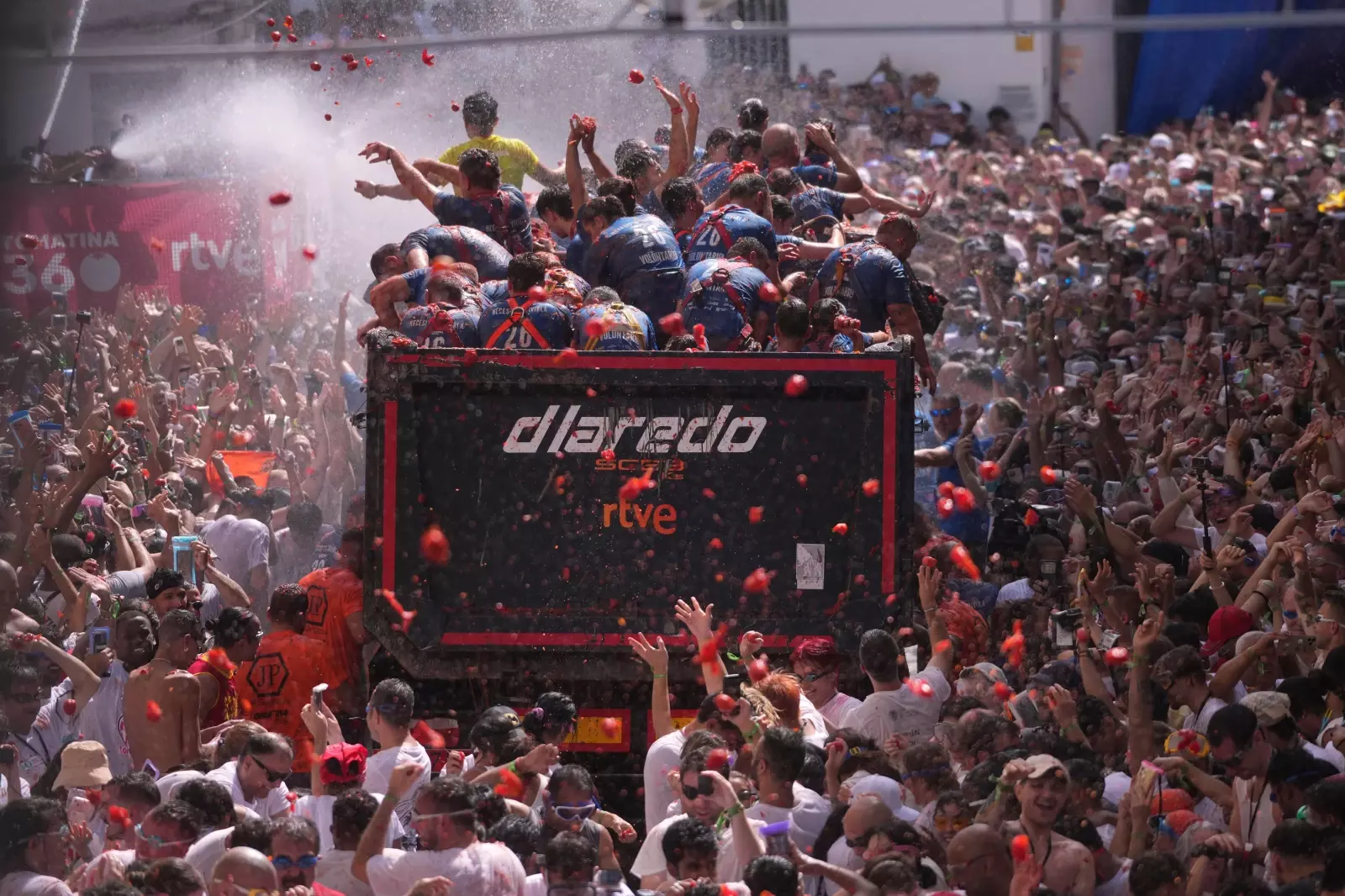 The Epic La Tomatina Food Fight Draws Thousands To Spanish Town