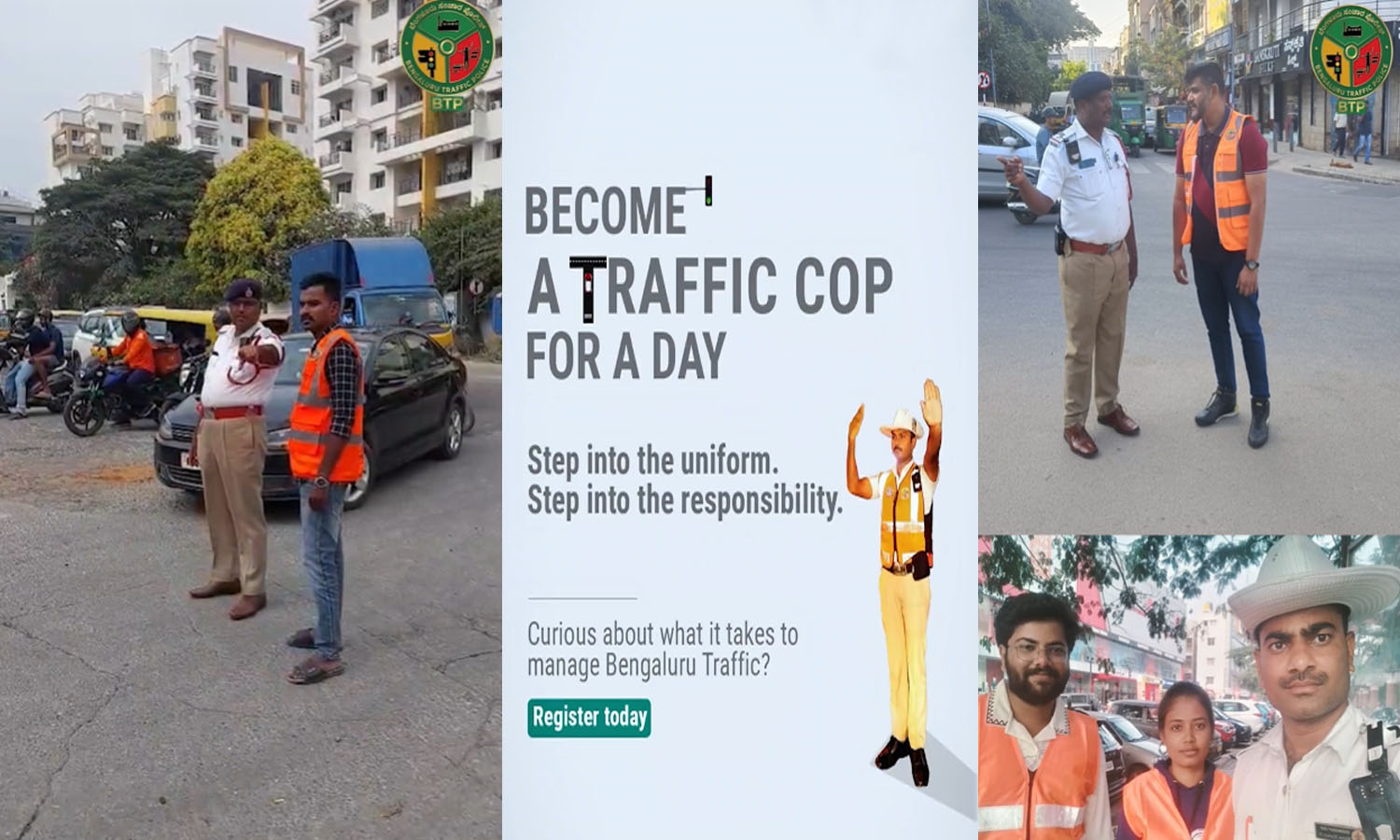 Bengaluru Police's Cop For A Day Initiative To Experience Traffic Management