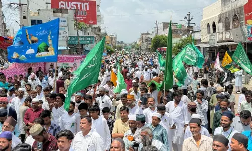 Thousands Join Milad-Un-Nabi Procession In Nizamabad Thousands Join Milad-Un-Nabi Procession In Nizamabad