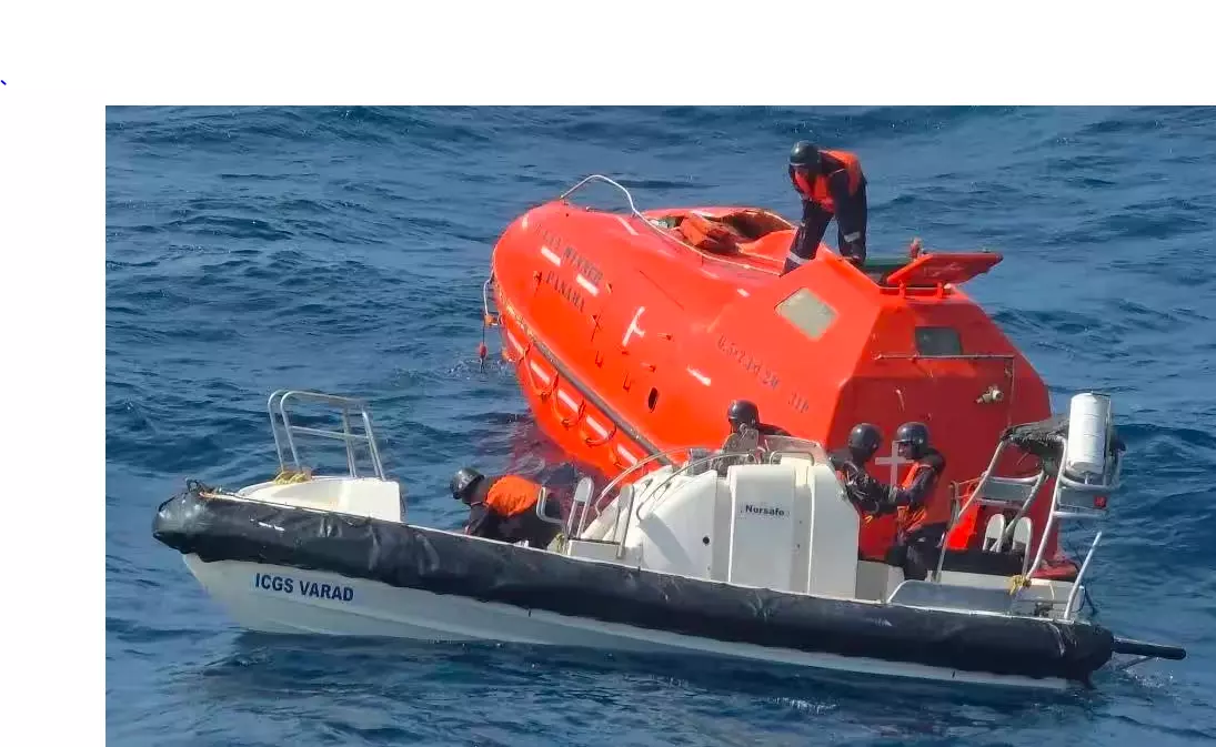 Two Chinese Crew Rescued After Cargo Ship Sinks Off Odisha Coast Two Chinese Crew Rescued After Cargo Ship Sinks Off Odisha Coast