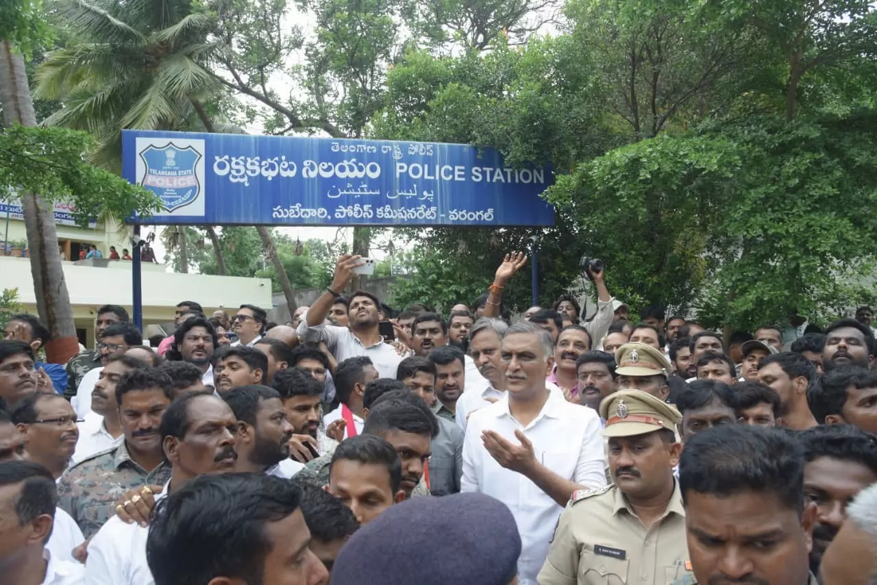 Harish Rao Arrested En Route To Students’ Protest Harish Rao Arrested En Route To Students’ Protest