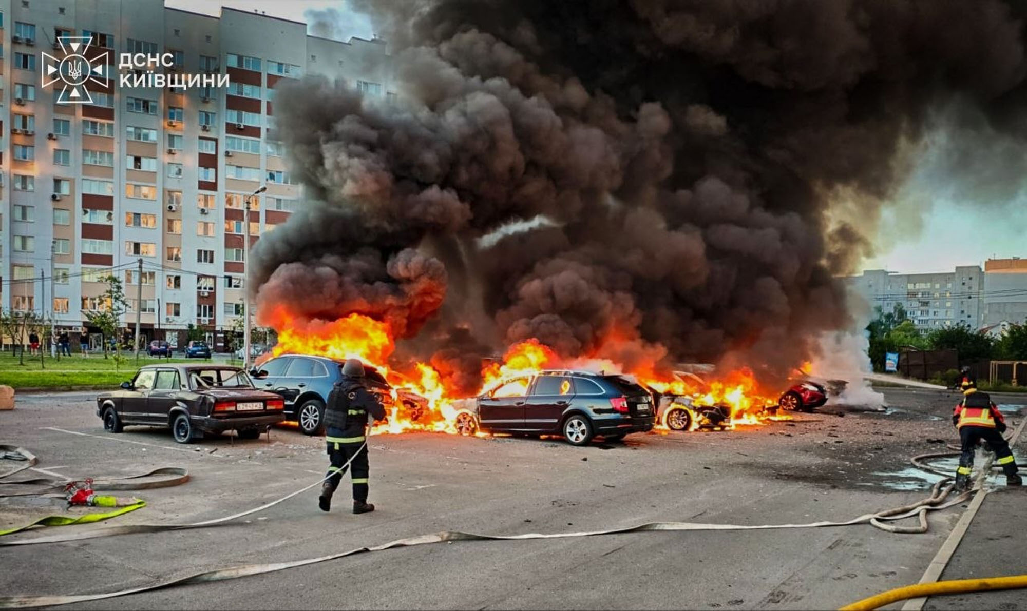 Russian Strike on Warehouse Triggers Explosions in
