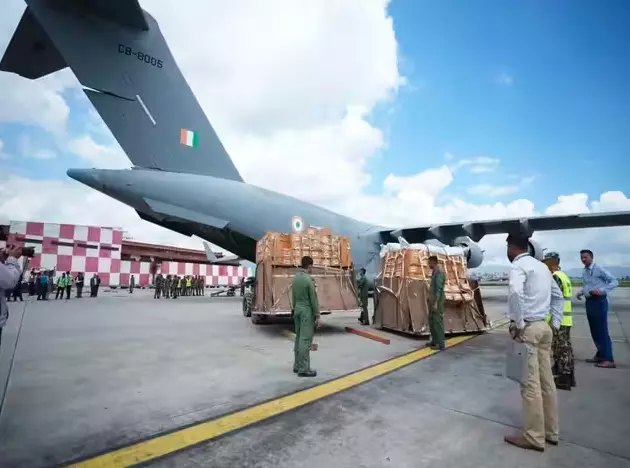 India Sends 68.5 Tonnes Of Aid, Technical Teams To Flood-Hit Nepal India Sends 68.5 Tonnes Of Aid, Technical Teams To Flood-Hit Nepal