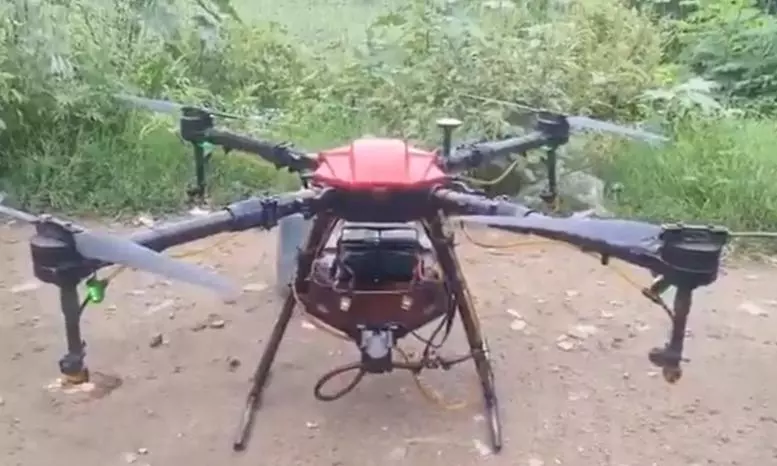 GHMC Deploys Drones to Combat Mosquito Breeding in Hyderabad GHMC Deploys Drones to Combat Mosquito Breeding in Hyderabad