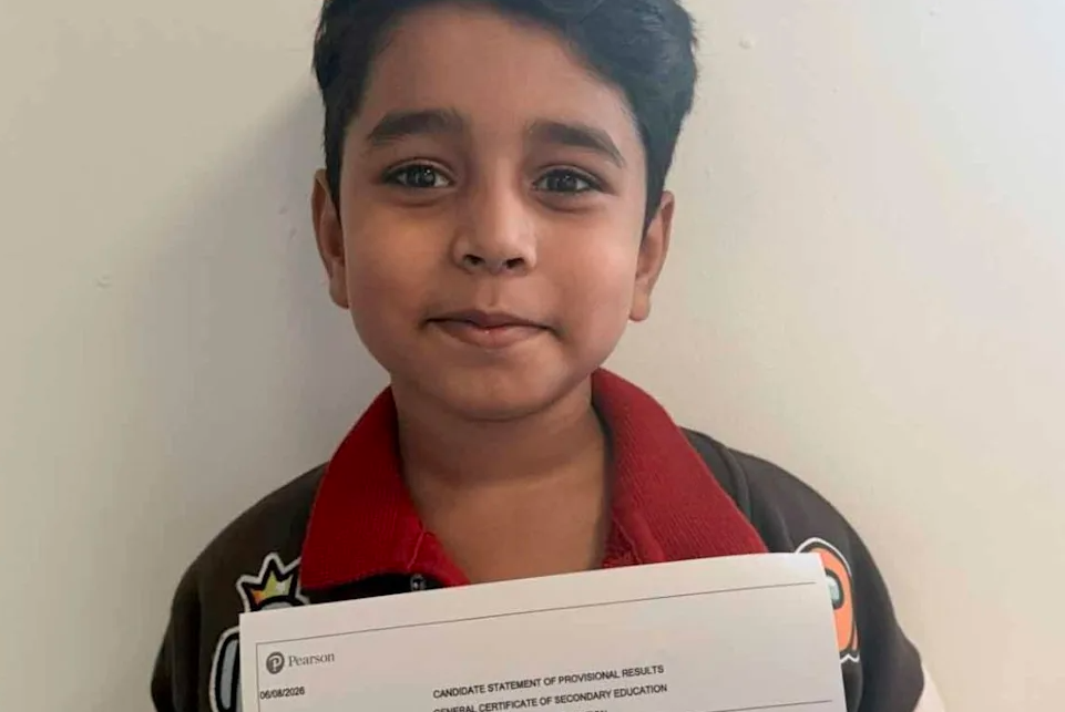 7-Year-Old Indian-Origin Boy Aces UK GCSE Maths Ex