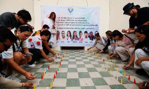 LGBTQ+ Community Holds Vigil For Nepal Flood Victims