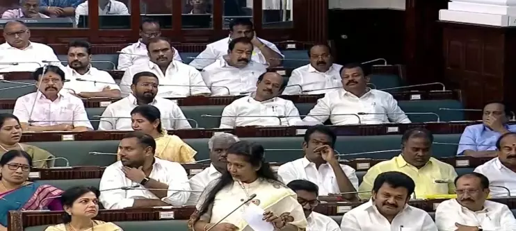 Congress MLA Shifted to Opposition Front Row in Assembly Amid TVK Rift Rumours Congress MLA Shifted to Opposition Front Row in Assembly Amid TVK Rift Rumours