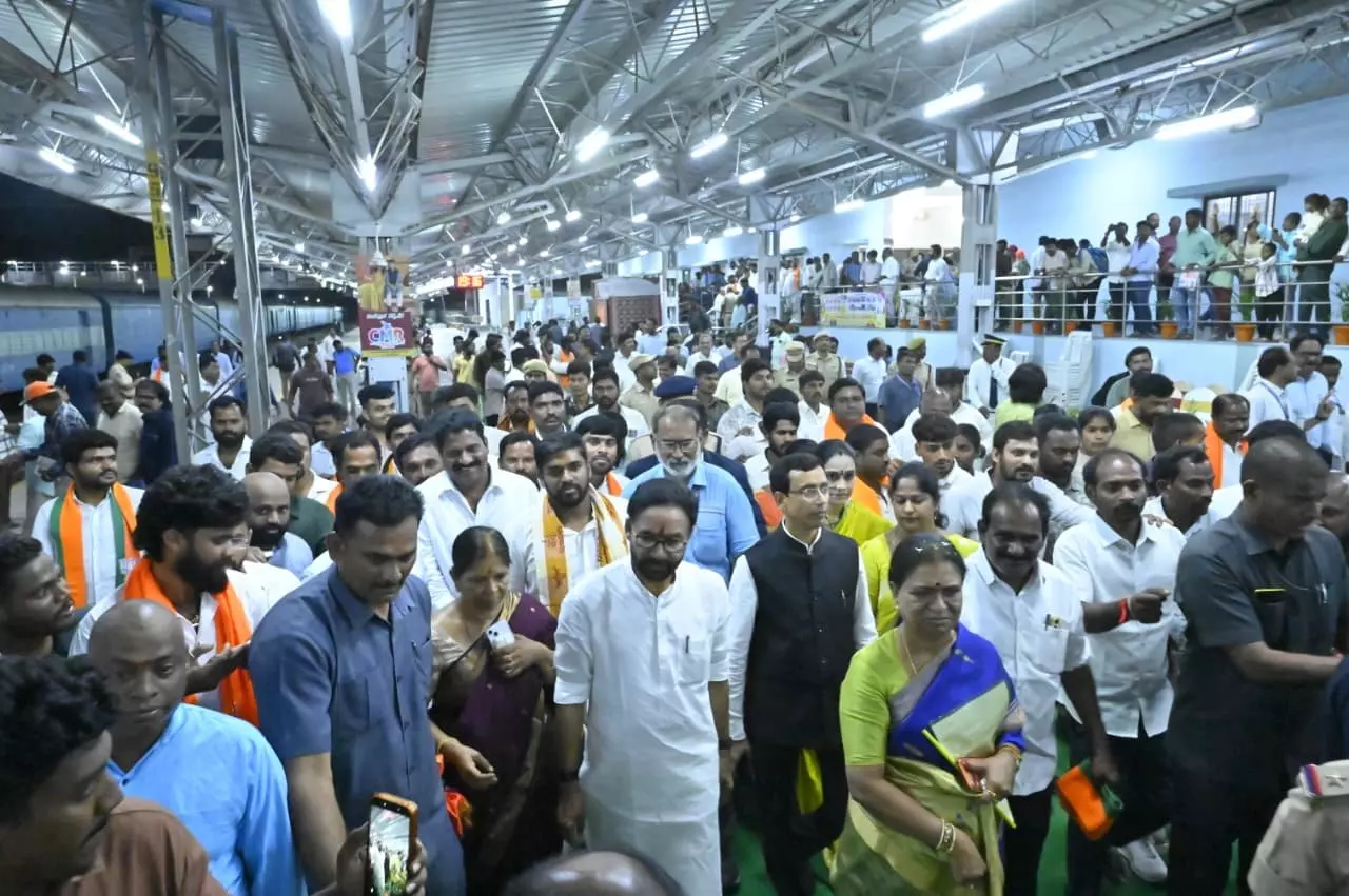 Kishan Reddy Inspects Station Redevelopment Works in Mahbubnagar Kishan Reddy Inspects Station Redevelopment Works in Mahbubnagar