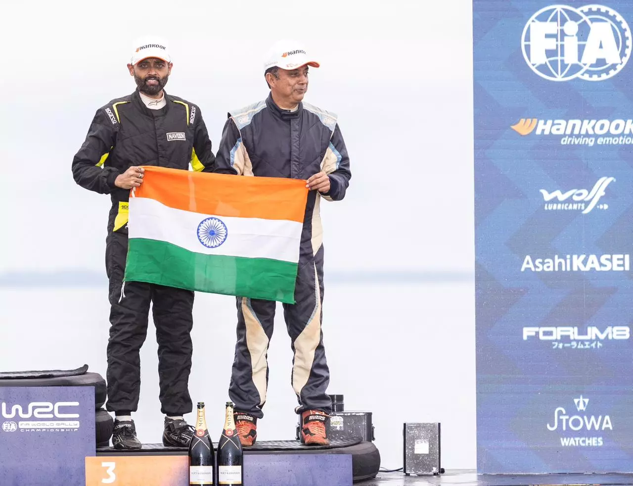 Hat-Trick Of Podiums For Naveen & Musa At Paraguay Rally Hat-Trick Of Podiums For Naveen & Musa At Paraguay Rally