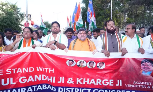 Congress Holds Protest Over FIR on Rahul Gandhi