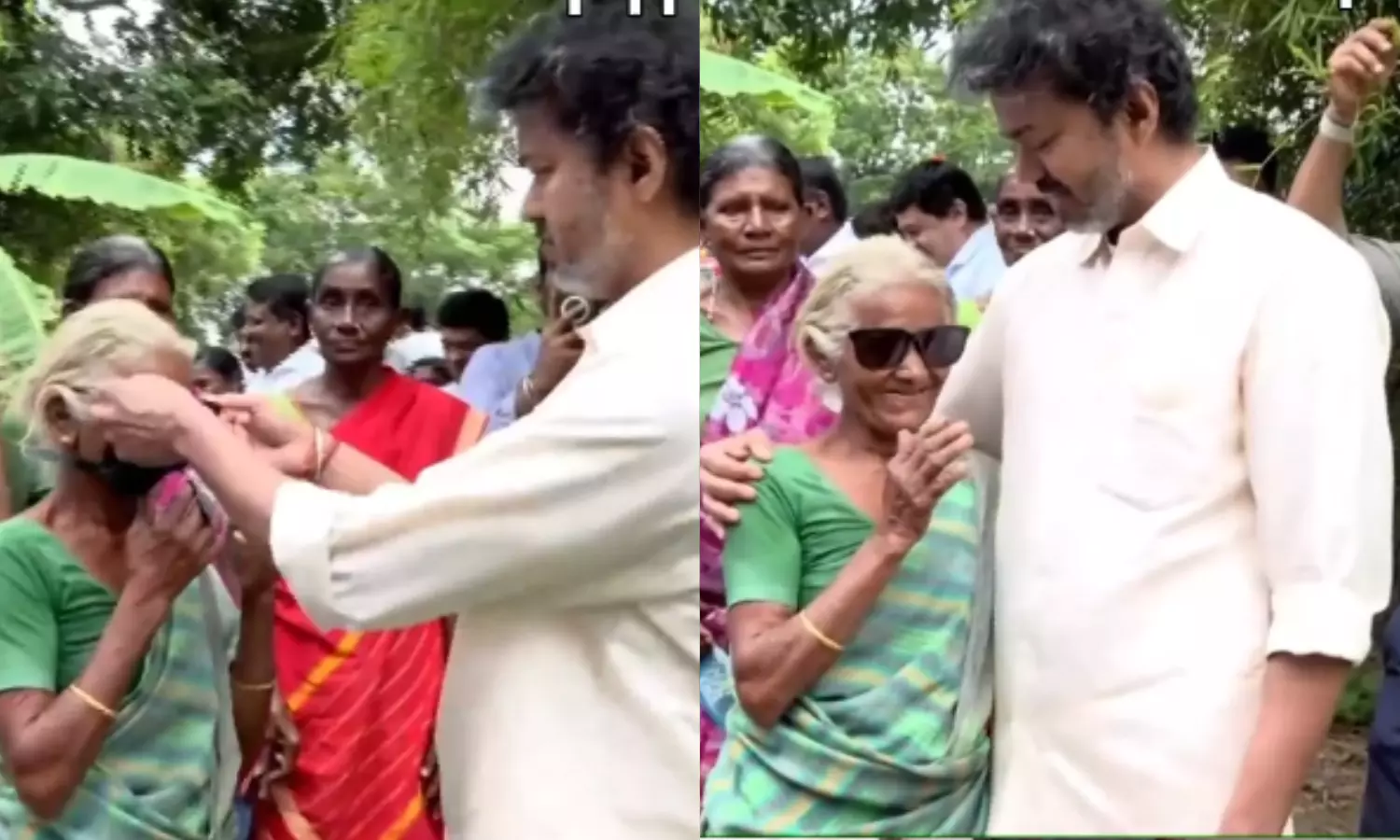 Vijay Gifts His Rs 40K Dior Sunglasses to Elderly Woman in Mettur Vijay Gifts His Rs 40K Dior Sunglasses to Elderly Woman in Mettur