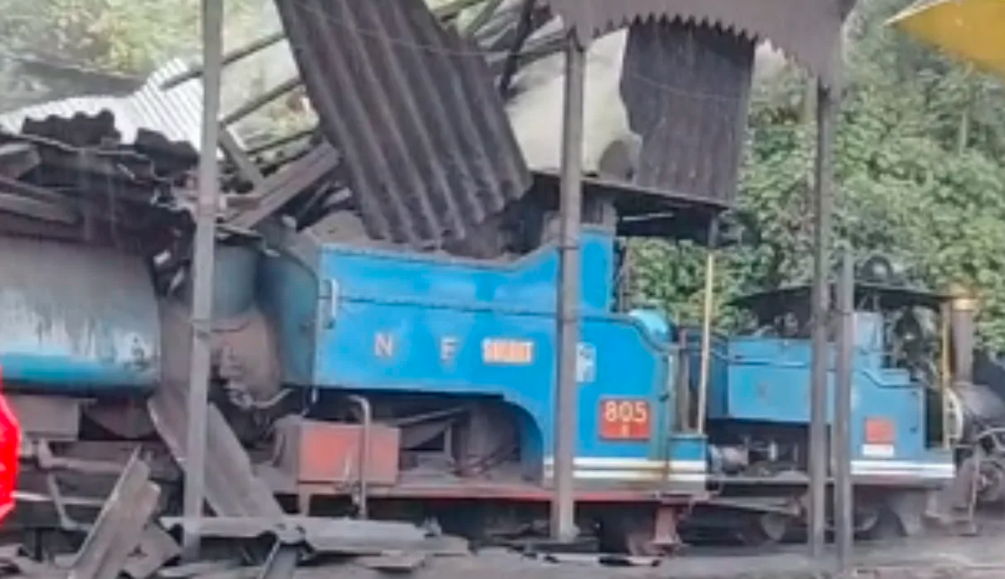 Eight Injured As Darjeeling Railway Locoshed Collapses