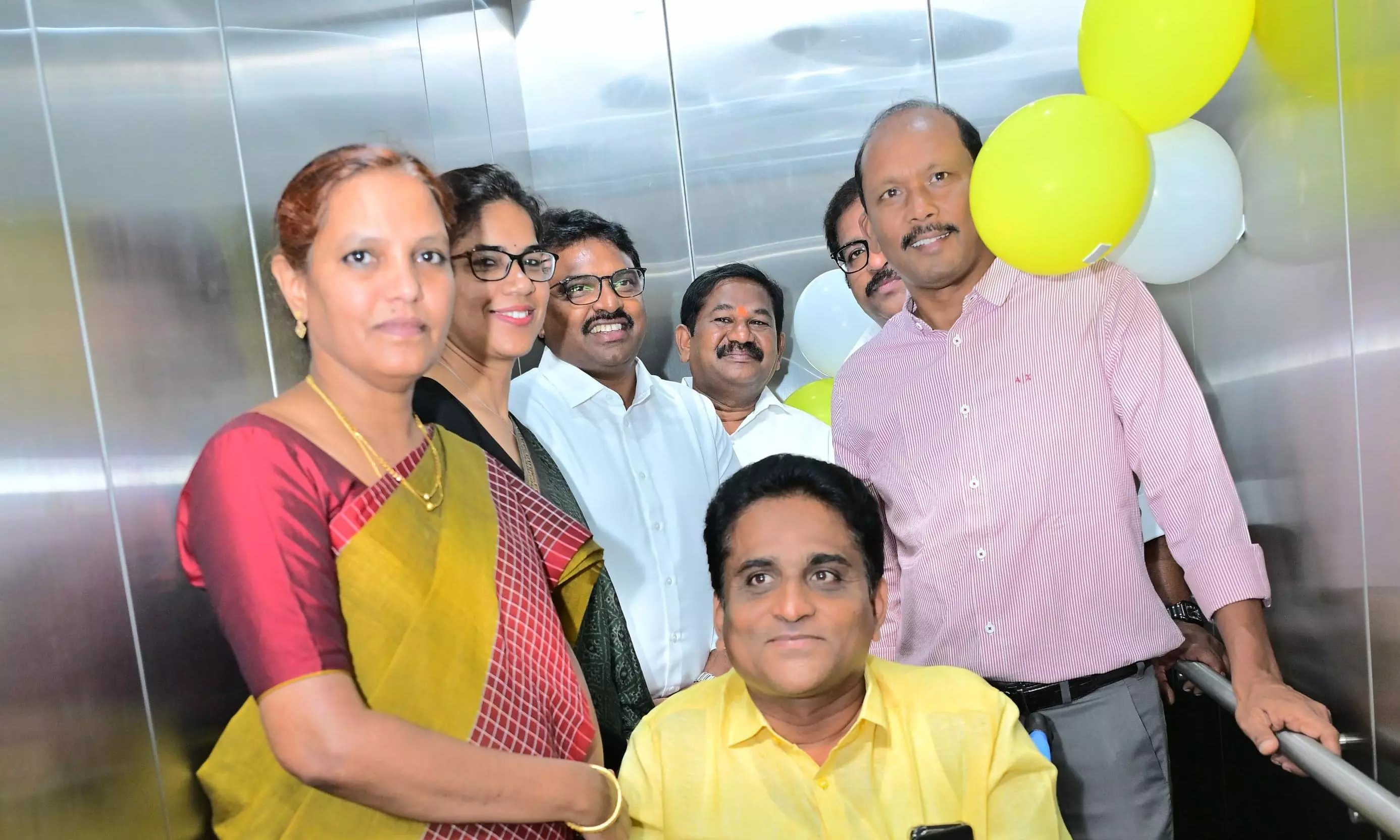 Rs 43 Lakh Lift Facility Opened At Prakasam Collectorate Rs 43 Lakh Lift Facility Opened At Prakasam Collectorate