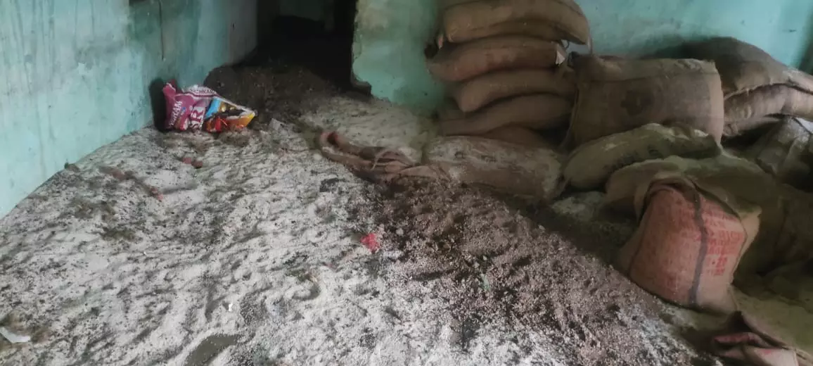 Telangana: Decaying ‘Doddu Biyyam’, Yet To Be Cleared From Ration Shops Telangana: Decaying ‘Doddu Biyyam’, Yet To Be Cleared From Ration Shops