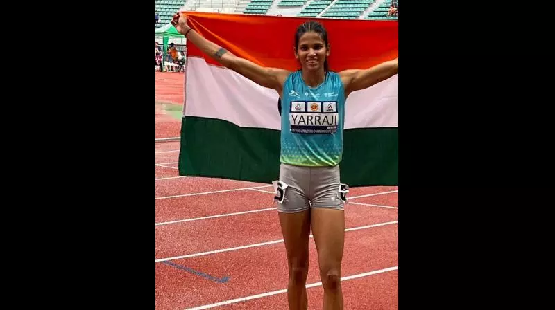 Vizag Athlete Jyothi Yarraji In Team Representing India At 20th Asian Games Vizag Athlete Jyothi Yarraji In Team Representing India At 20th Asian Games