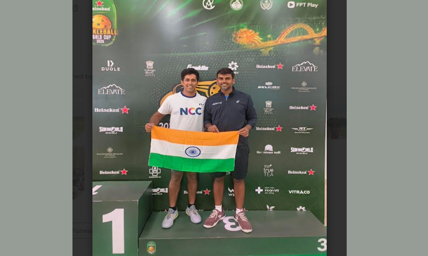 Hyderabad’s Vivek Wins Gold at Pickleball World Cup