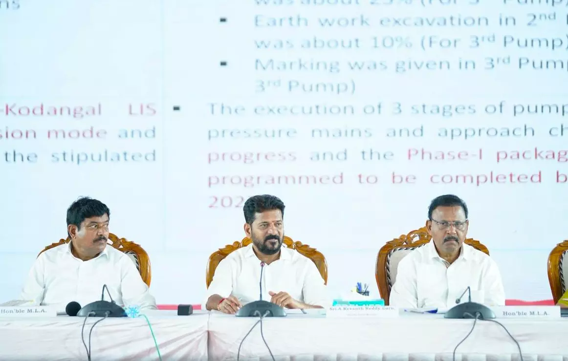 CM Revanth Sets Deadlines for Narayanpet-Kodangal Lift Scheme; Phase-I by Dec 2027, Phase-II by Oct 2028 CM Revanth Sets Deadlines for Narayanpet-Kodangal Lift Scheme; Phase-I by Dec 2027, Phase-II by Oct 2028
