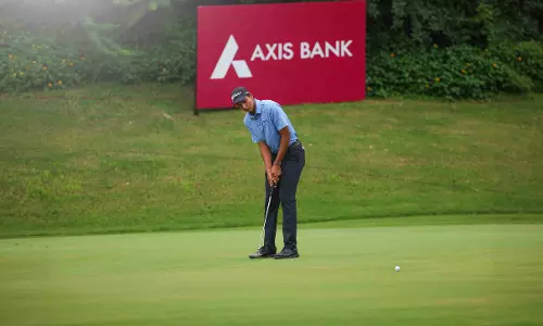 Vishesh Opens Up Strong Lead At Golconda Masters Golf Tournament Vishesh Opens Up Strong Lead At Golconda Masters Golf Tournament