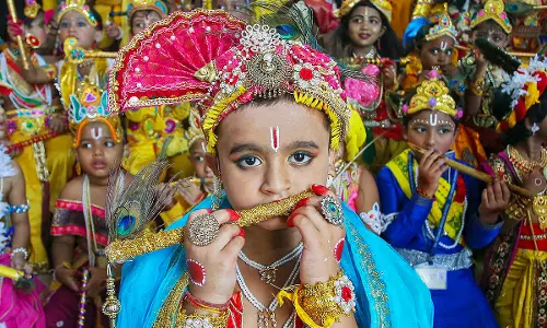 Sri Krishna Janmashtami Celebrated Across Tirupati, Chittoor Districts Sri Krishna Janmashtami Celebrated Across Tirupati, Chittoor Districts