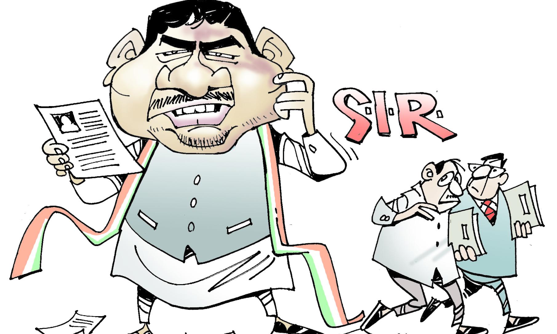 Telangana Political Roundup Highlights SIR Notices, Land Dispute, Rivalries