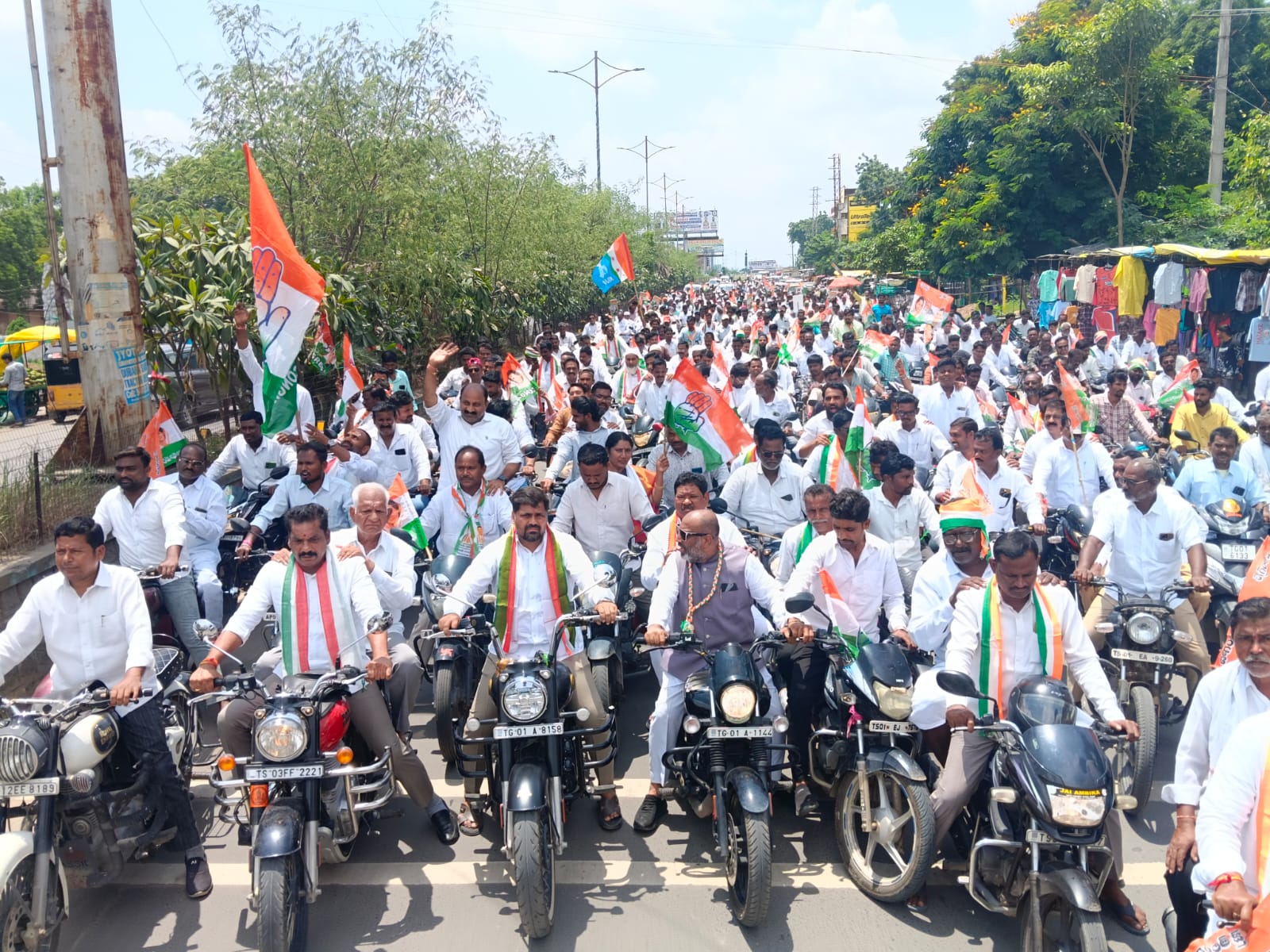Congress Bike Rallies Mark 1,000 Days Of Praja Palana