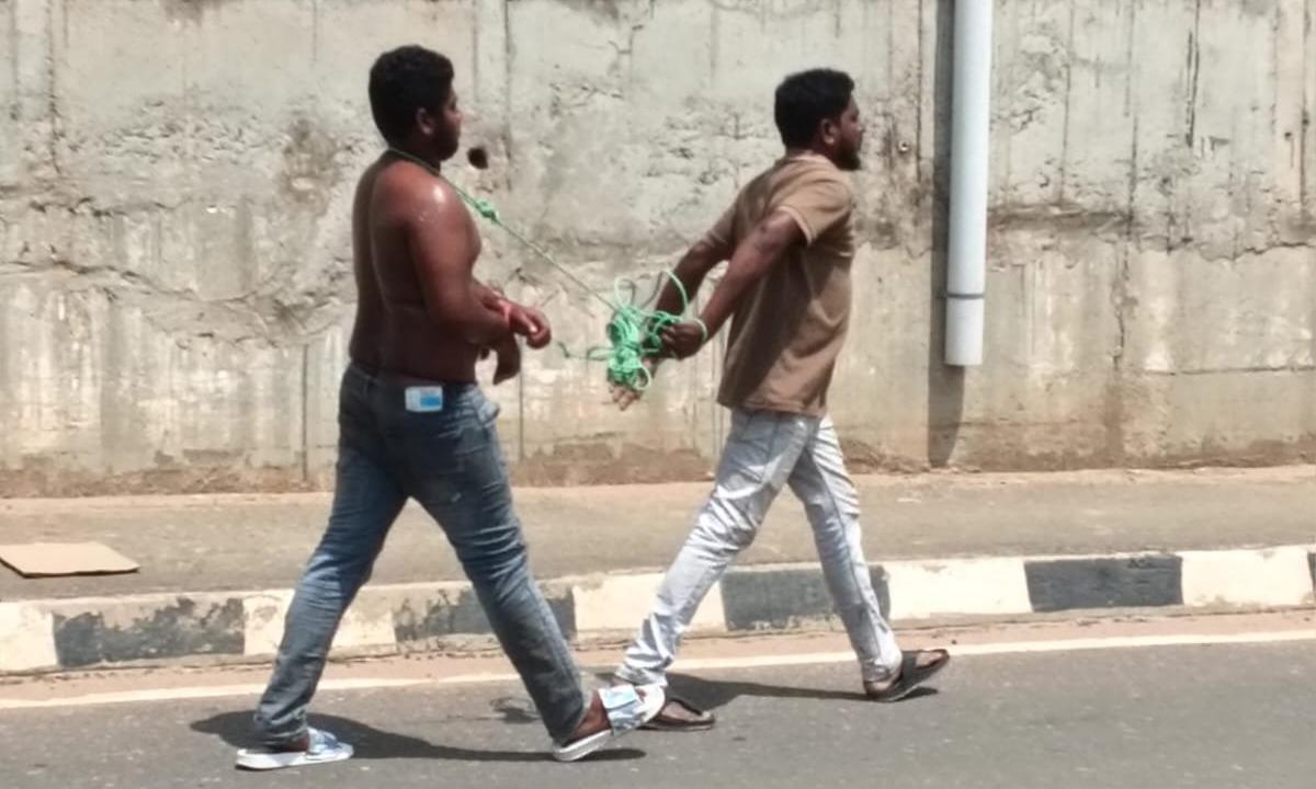 Bhogapuram: Man Tied to Scooter, Dragged Over Rs.11,500 Debt