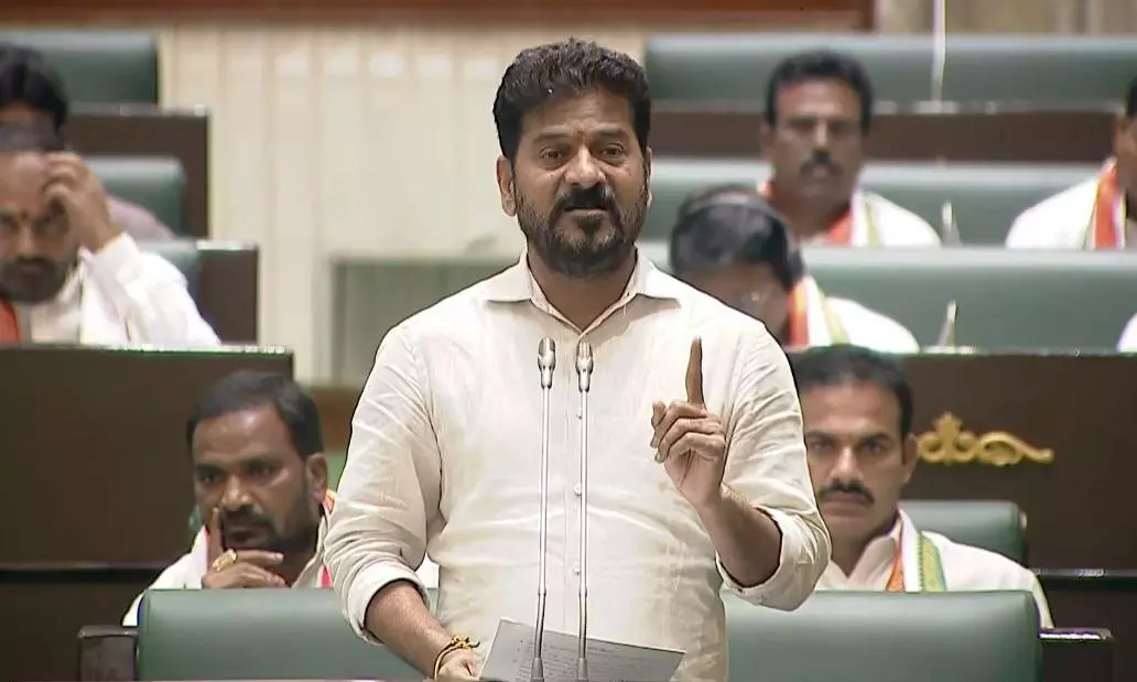 CM Revanth Demands Expulsion of BRS MLC Over Remarks Against Speaker CM Revanth Demands Expulsion of BRS MLC Over Remarks Against Speaker