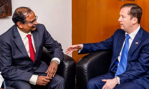 US Invites ISRO to Join Moon Base Programme: Ambassador Gor US Invites ISRO to Join Moon Base Programme: Ambassador Gor