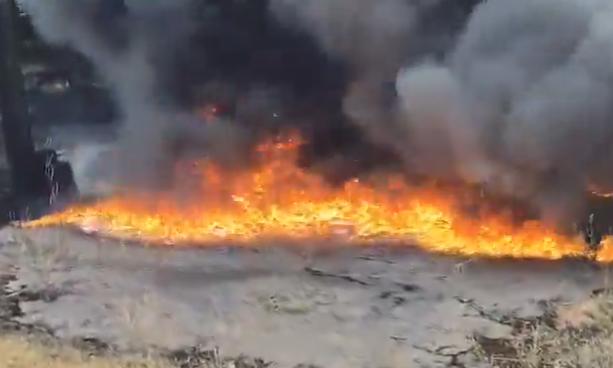 East Godavari: Chemical-Laden Drums Catch Fire Near Diwancheruvu