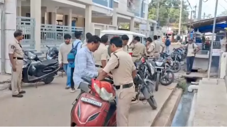Kakinada Police Inspect Shyam Institute Premises