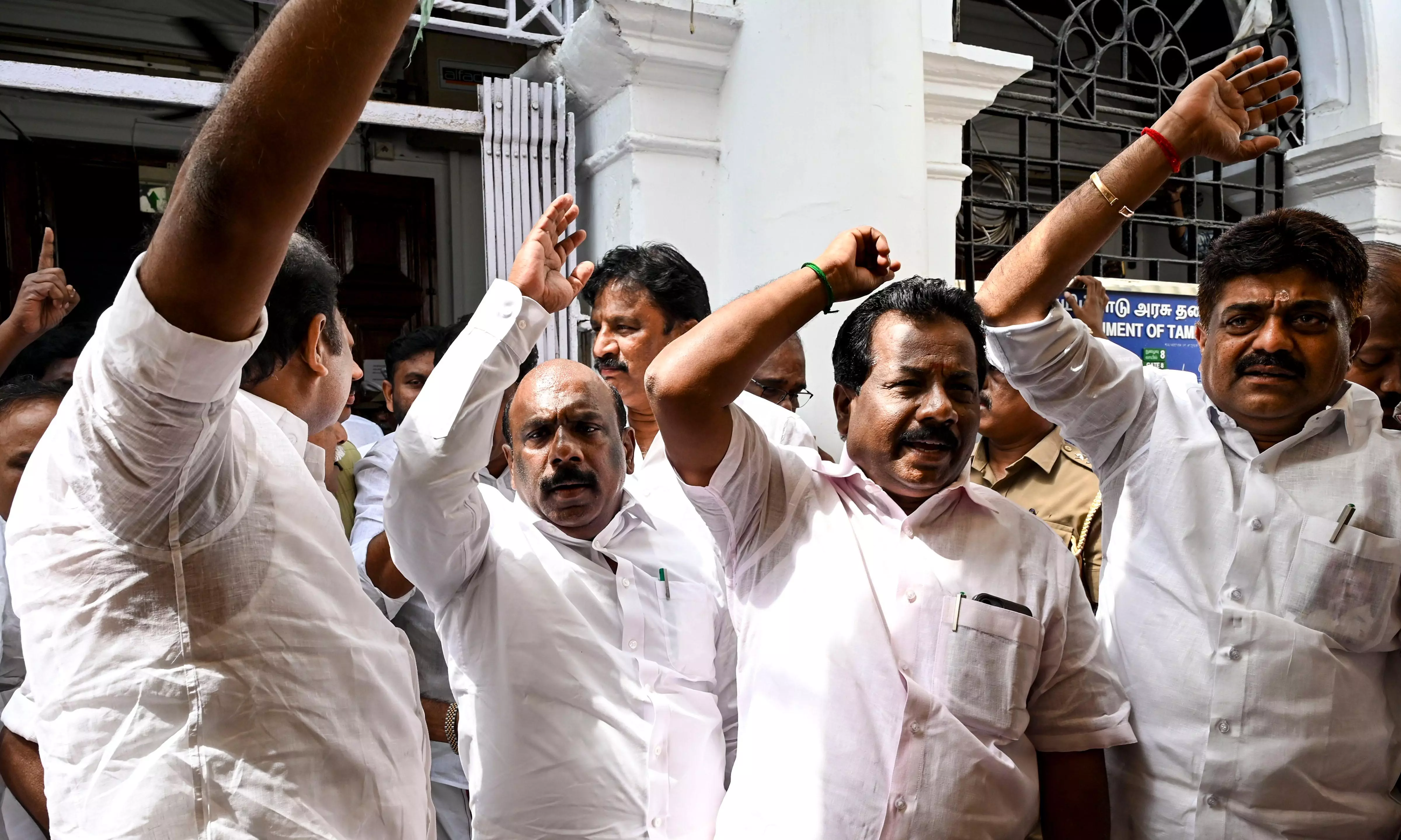 Ruckus in Assembly, DMK Members Evicted
