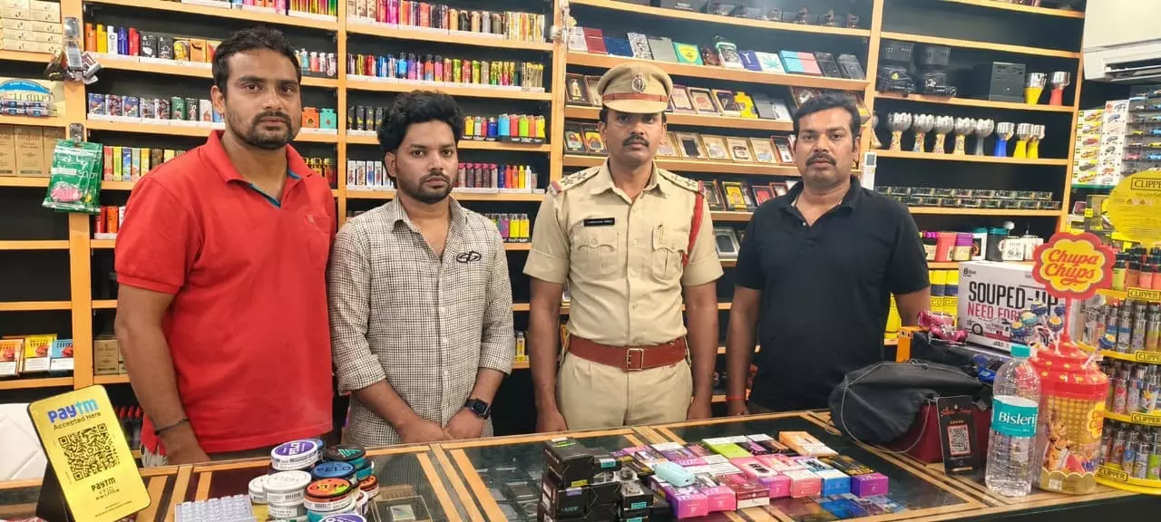 Cyberabad Police Detain Man for Illegal E-Cigarette Sales Cyberabad Police Detain Man for Illegal E-Cigarette Sales