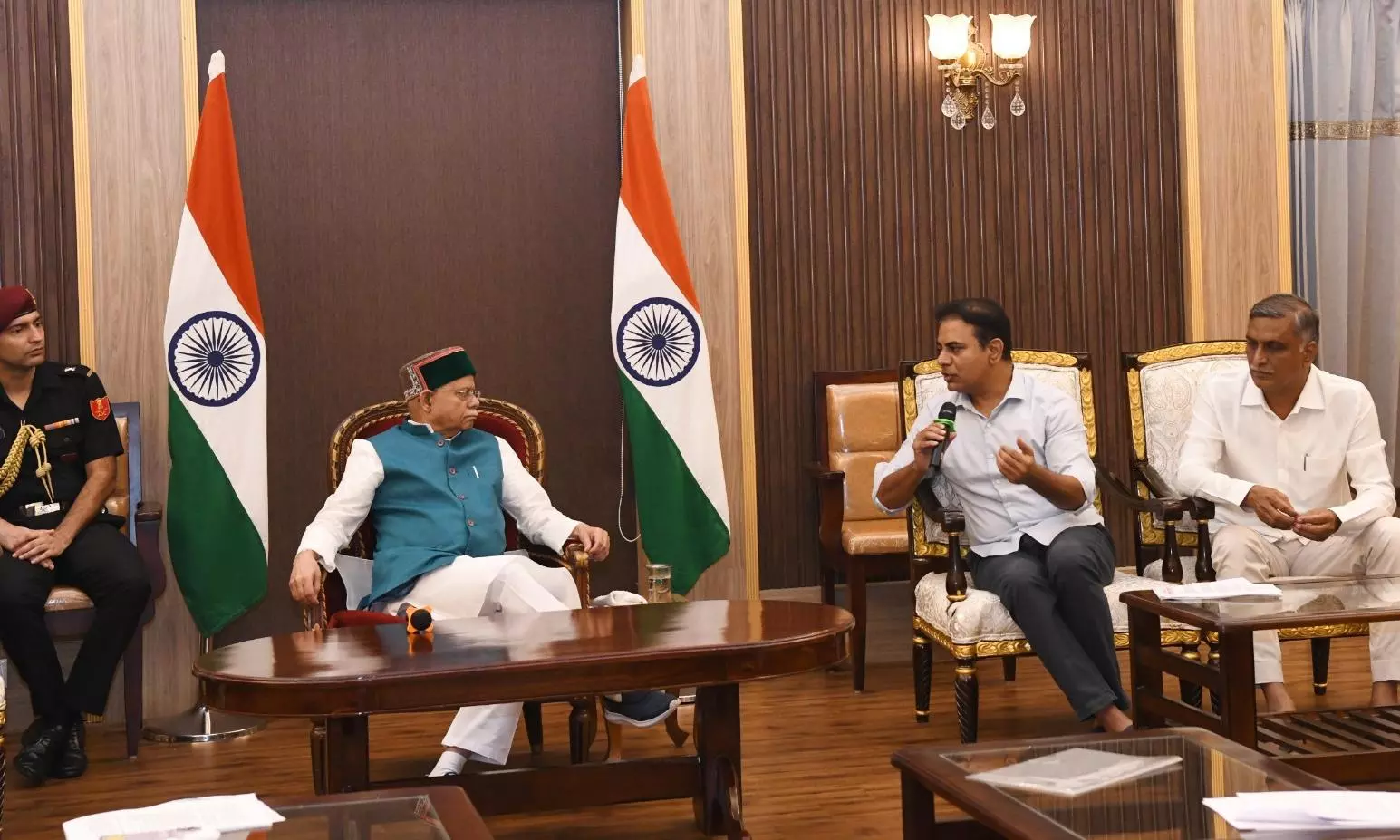 BRS Complains to Governor on Govt ‘Atrocities’, Seeks Redressal BRS Complains to Governor on Govt ‘Atrocities’, Seeks Redressal