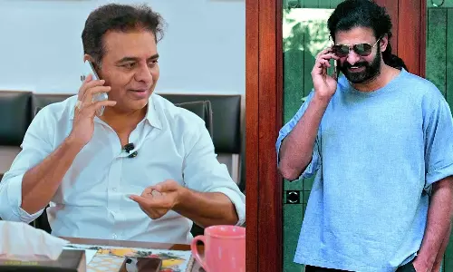 Students Prank Call to Prabhas With KTR Viral Students Prank Call to Prabhas With KTR Viral