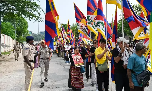 Tibetan Exiles Protest Ahead of Xi’s Visit, Demand Repeal of Ethnic Unity Law