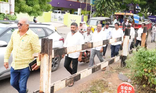 Joint Inspection Held for B.V. Nagar, Kondayapalem Railway Under Bridges