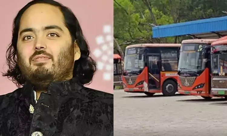 15 Eelectric Buses Donated by Anant Ambani Reaches Tirumala 15 Eelectric Buses Donated by Anant Ambani Reaches Tirumala